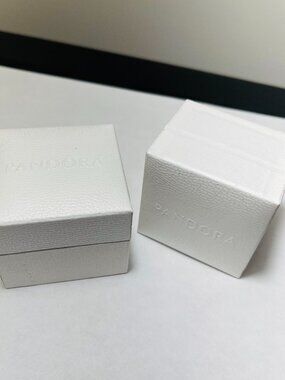 Set of 2 Pandora Charm Box Ring Box Empty gift box